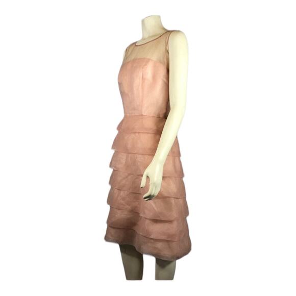 Marc Jacobs fabulous tiered organza sheer sleeveless party dress. size 12 - Picture 2 of 12